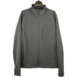 The North Face Apex Barrier Soft Shell Windwall Dark Gray Men’s Full Zip Medium
